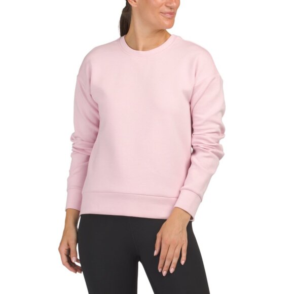 UNDER ARMOUR Prime Pink Unstoppable Fleece Crew Neck Sweatshirt - Picture 1 of 2